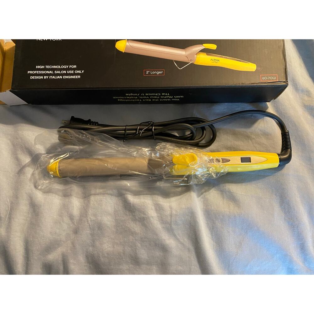 NEW ALPHA NEW YORK CURLING IRON MASTER CERAMIC #25 400℉ PROFESSIONAL SALON - Picture 4 of 4